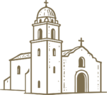 Mission Church SVG Historic Sketch Vector