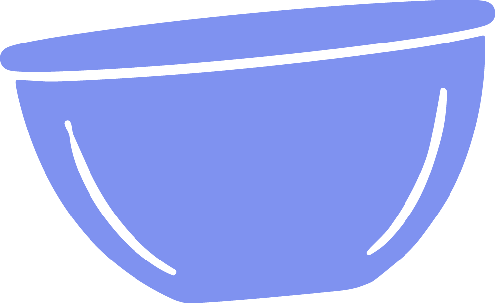 Mixing Bowl SVG Simple Flat Vector