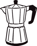 Moka Pot SVG Bold Outline Vector