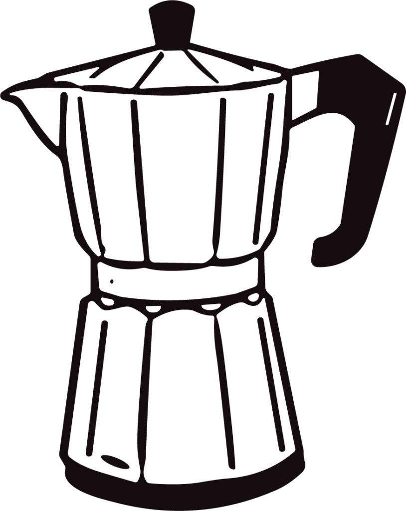 Moka Pot SVG Bold Outline Vector