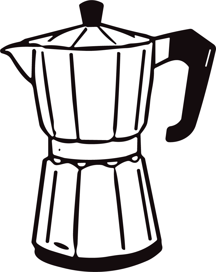 Moka Pot SVG Bold Outline Vector - Image 1
