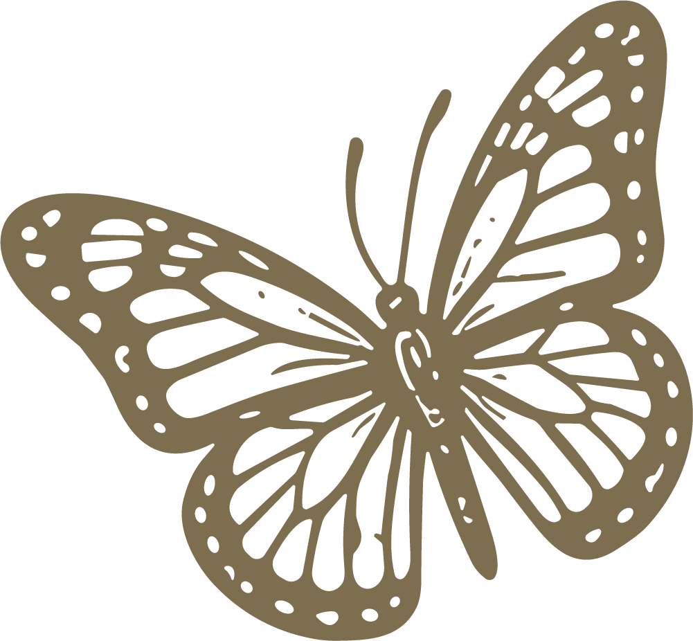 Monarch Butterfly SVG Intricate Linework Vector