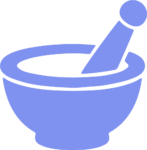 Mortar And Pestle SVG Pharmacy Flat Icon Vector