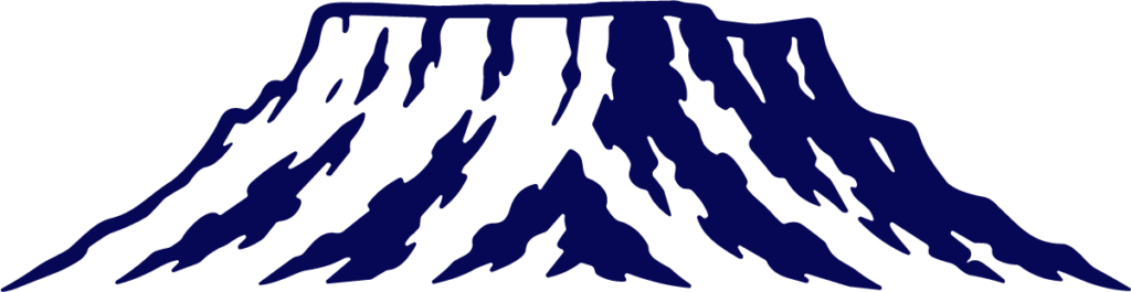 Mountain Plateau SVG Bold Silhouette Vector
