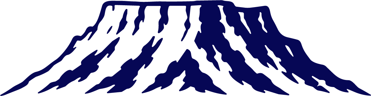 Mountain Plateau SVG Bold Silhouette Vector - Image 1