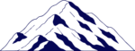Mountain Range SVG Bold Outline Vector