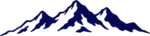 Mountain Range SVG Bold Silhouette Vector