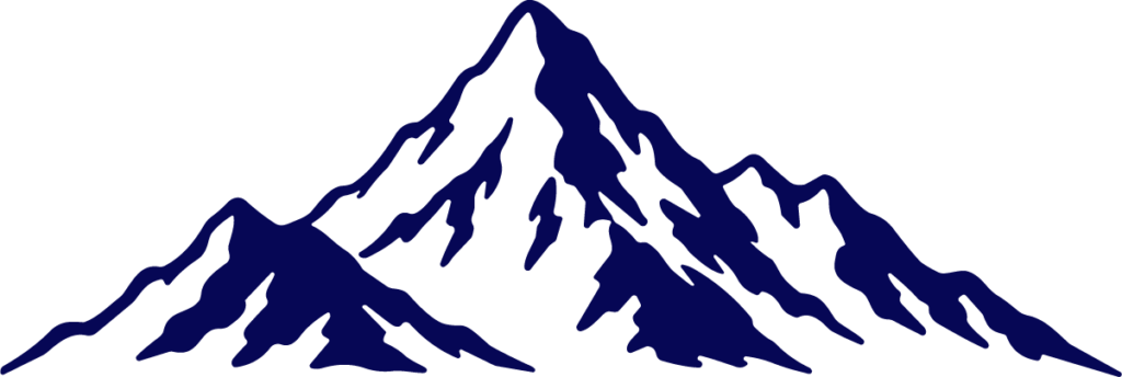 Mountain Range SVG Bold Silhouette Vector