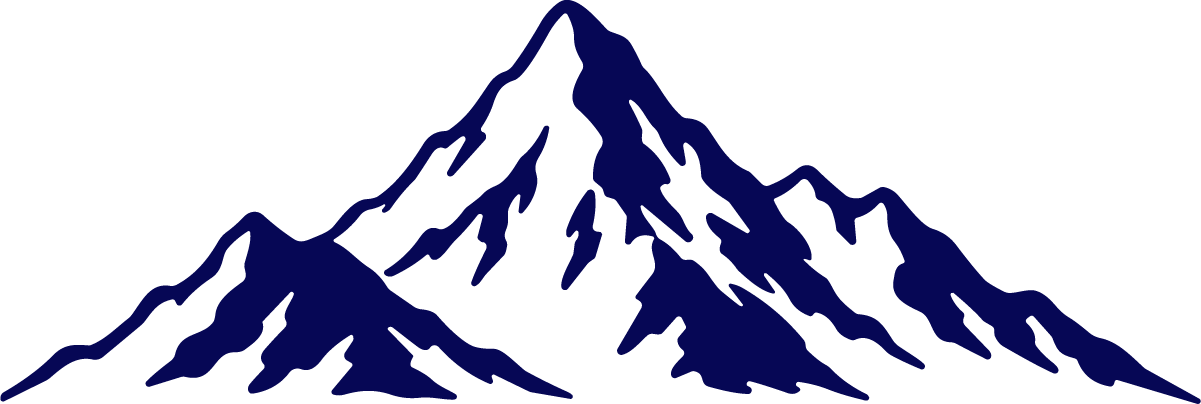 Mountain Range SVG Bold Silhouette Vector - Image 1