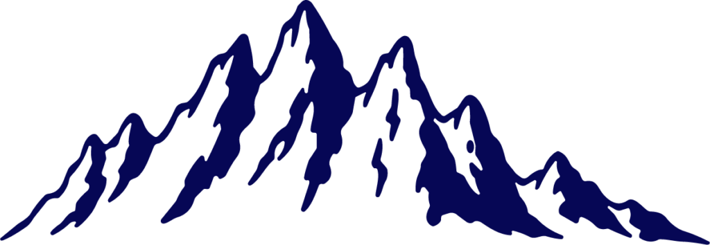 Mountain Range SVG Navy Peaks Vector