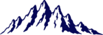 Mountain Range SVG Navy Peaks Vector