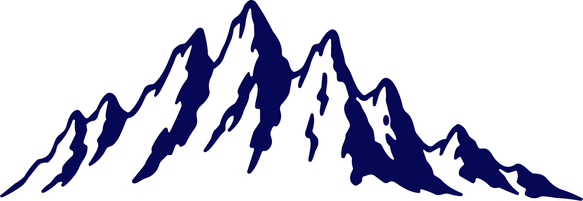 Mountain Range SVG Navy Peaks Vector - Image 1