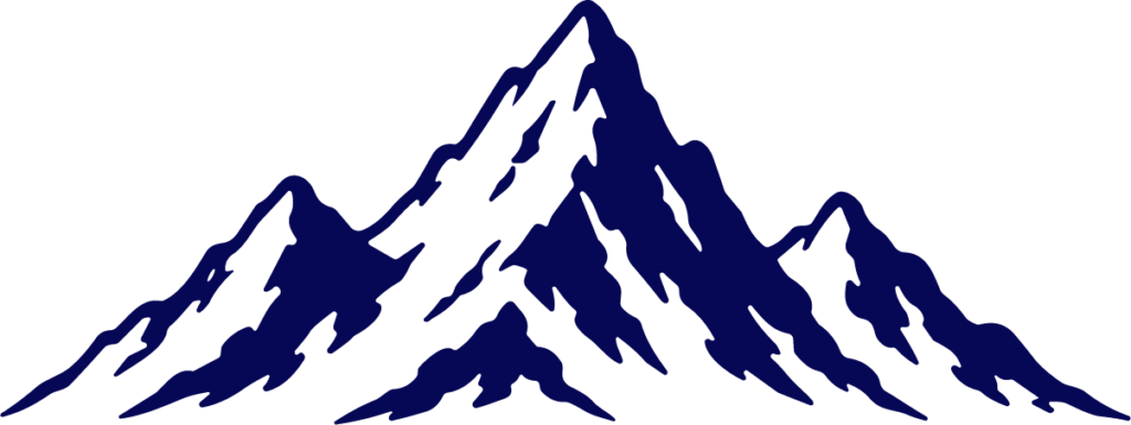 Mountain Range SVG Bold Silhouette Vector