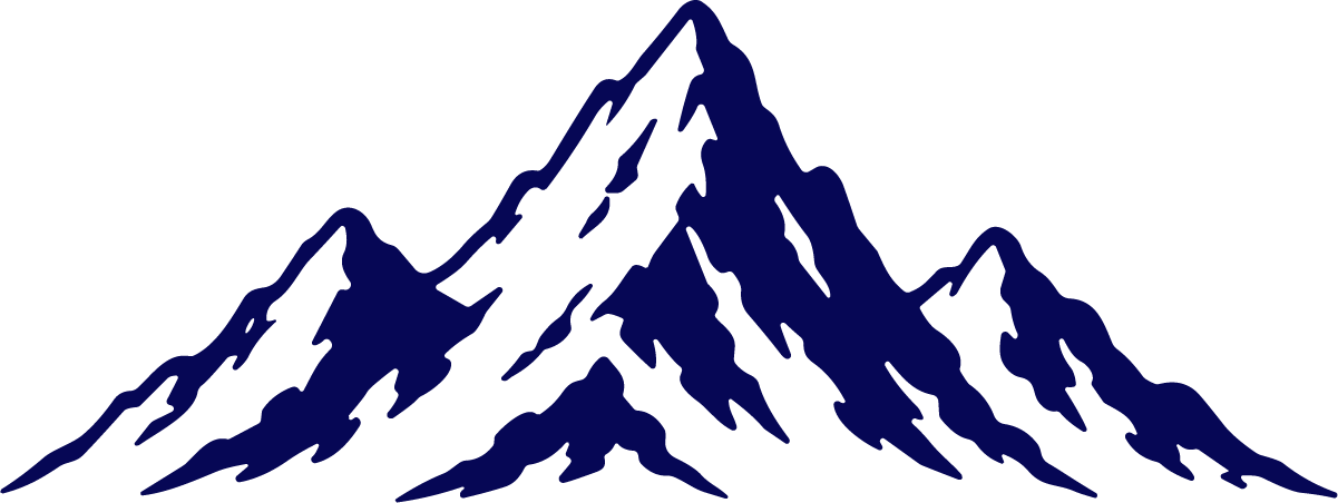 Mountain Range SVG Bold Silhouette Vector - Image 1