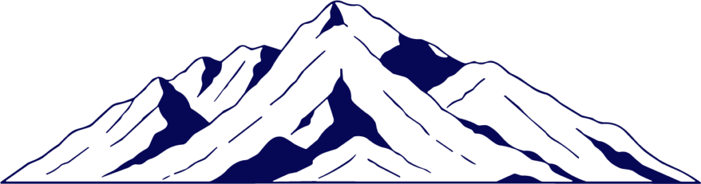 Mountain Range SVG Bold Outline Vector