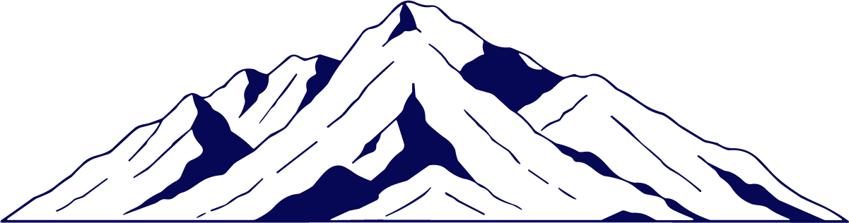 Mountain Range SVG Bold Outline Vector - Image 1