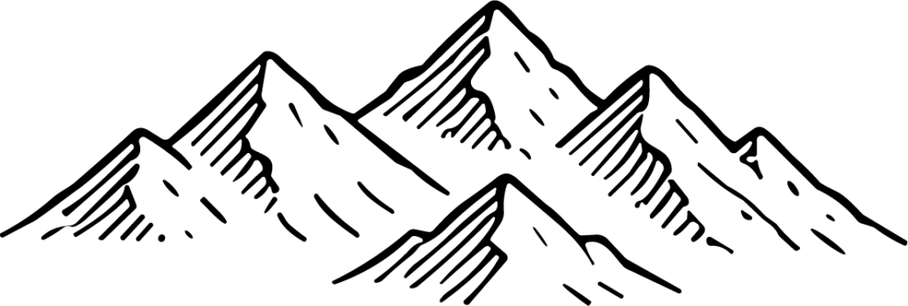 Mountain Range SVG Sketchy Peaks Vector