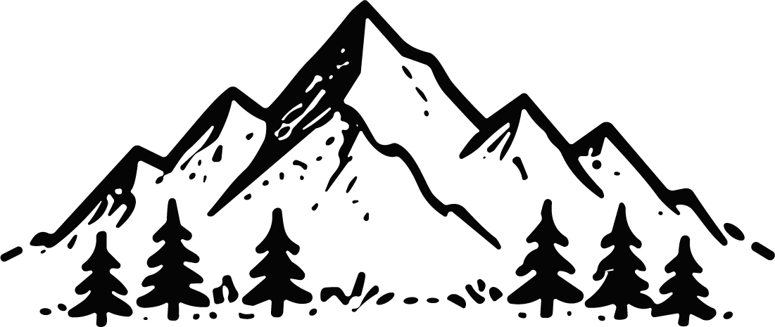 Mountain Range SVG Rugged Sketch Vector - Image 1