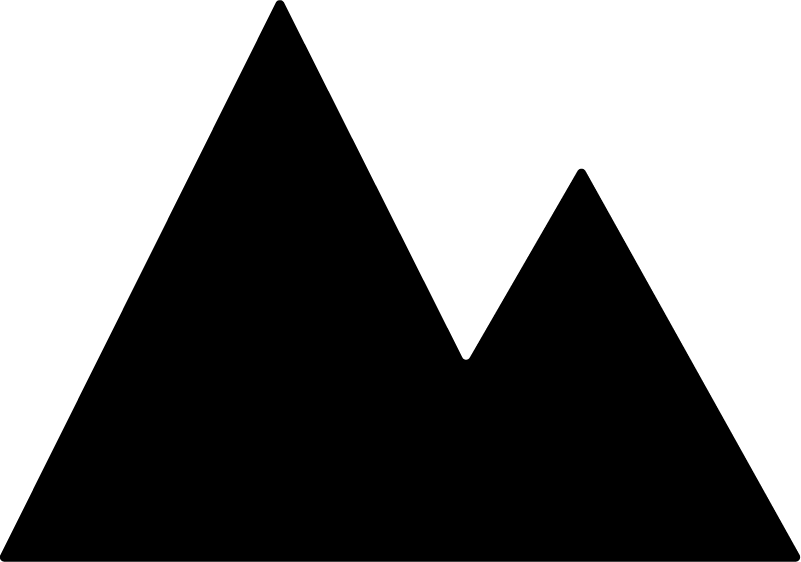 Mountain Silhouette SVG Bold Peaks Vector