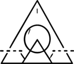 Mountain Triangle Circle SVG Bold Outline Vector