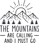 Mountains Are Calling SVG Rustic Adventure Vector