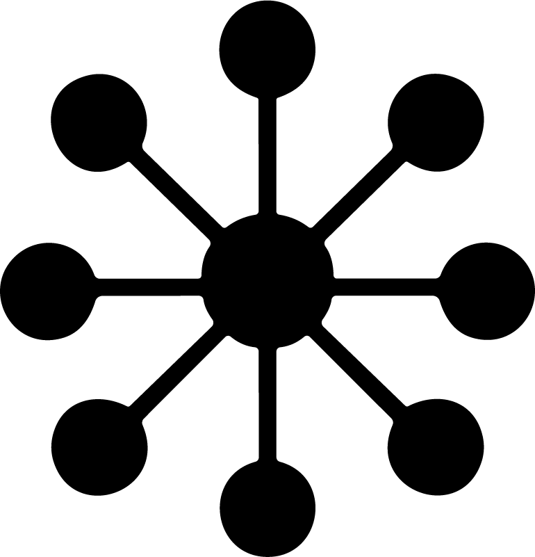 Network Nodes SVG Connected Cluster Vector