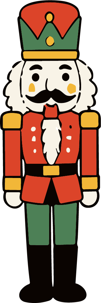 Nutcracker Soldier SVG Festive Holiday Vector