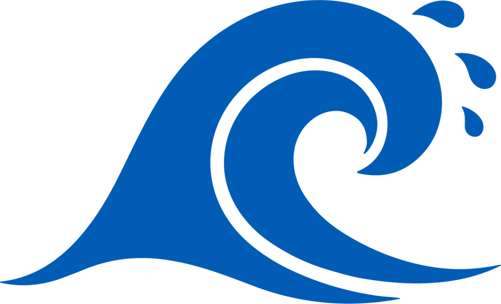 Ocean Wave SVG Curling Swell Vector