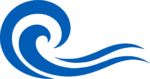 Ocean Wave SVG Swirling Blue Vector