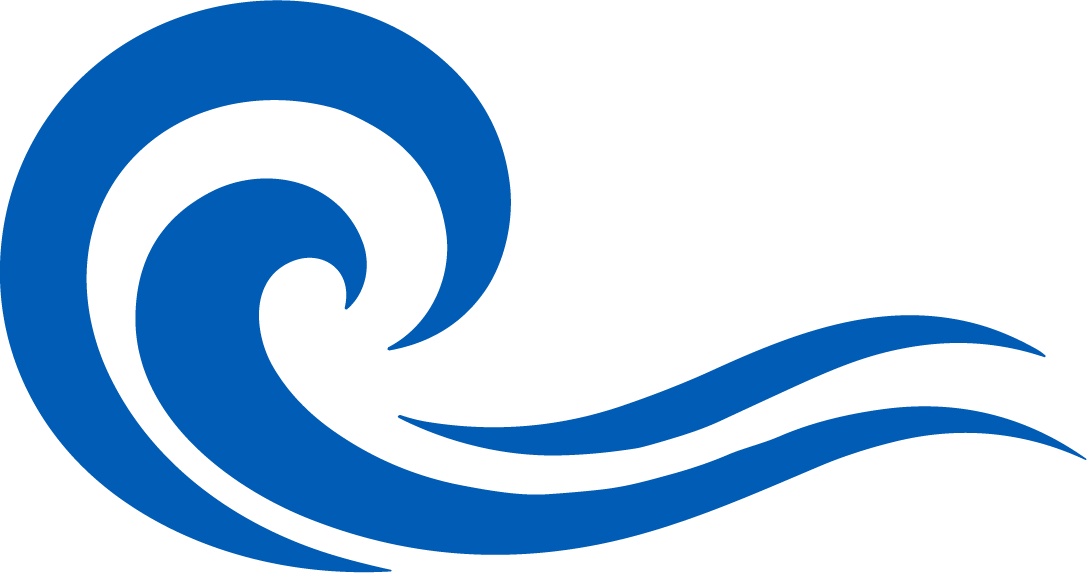 Ocean Wave SVG Swirling Blue Vector - Image 1