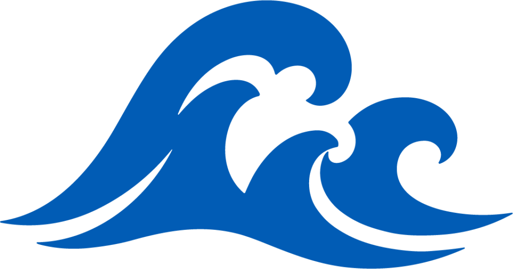 Ocean Wave SVG Bold Blue Vector