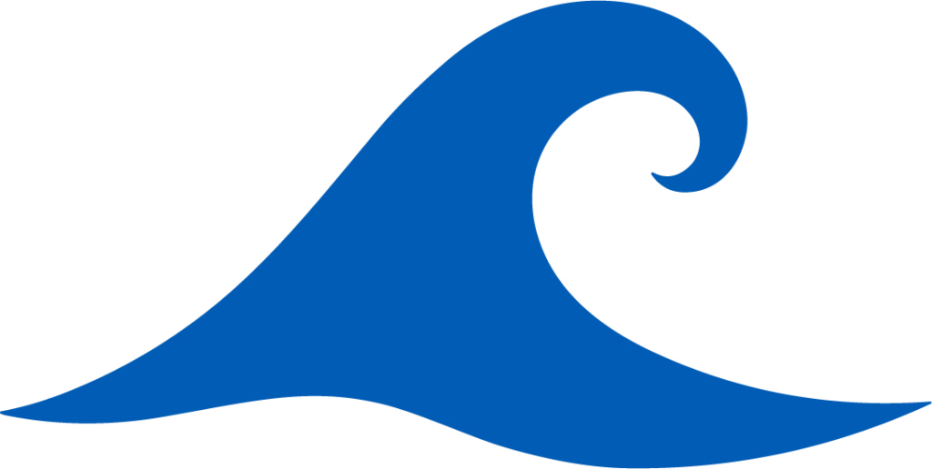 Ocean Wave SVG Curling Swell Vector
