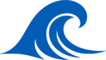 Ocean Wave SVG Bold Blue Swirl Vector