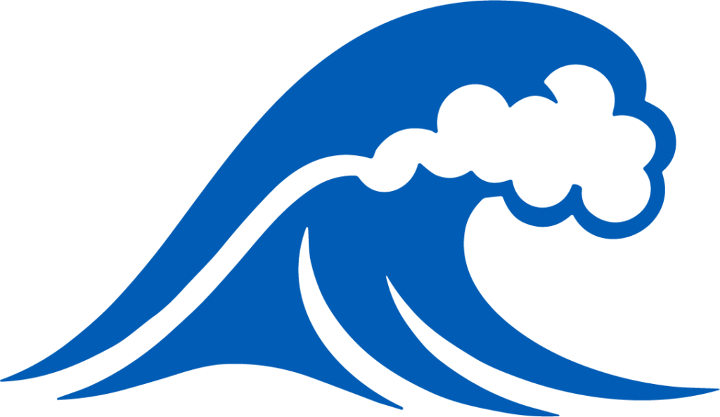 Ocean Wave SVG Crashing Curl Vector