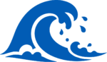 Ocean Wave SVG Bold Blue Splash Vector