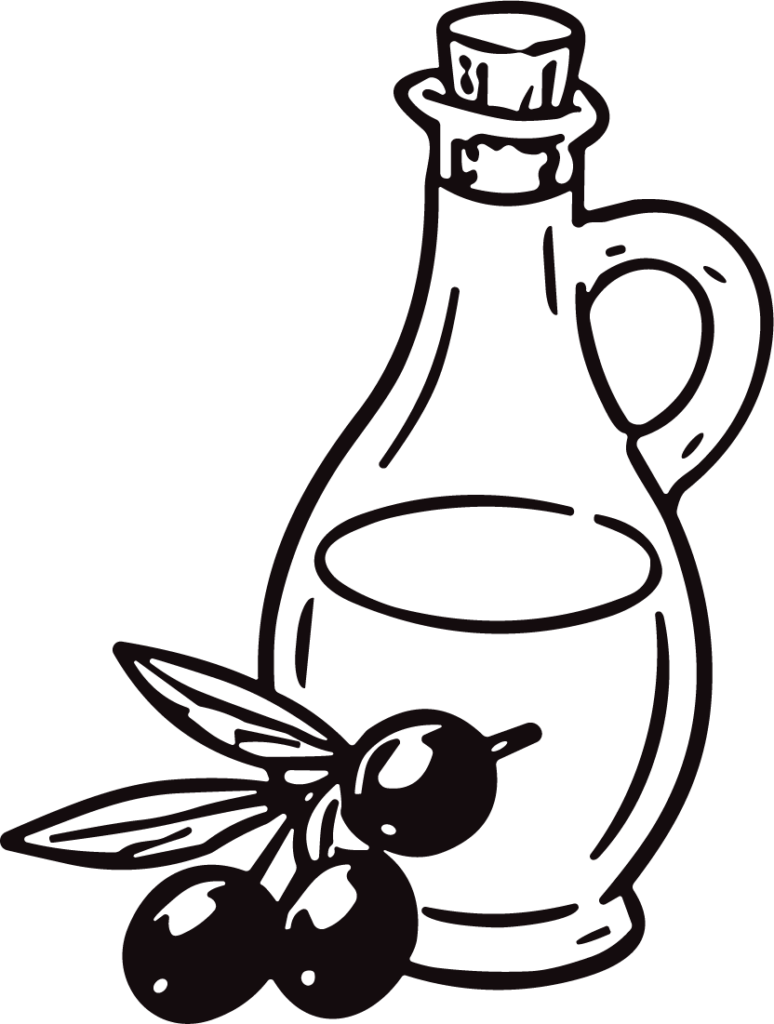 Olive Oil Bottle SVG Rustic Kitchen Vector