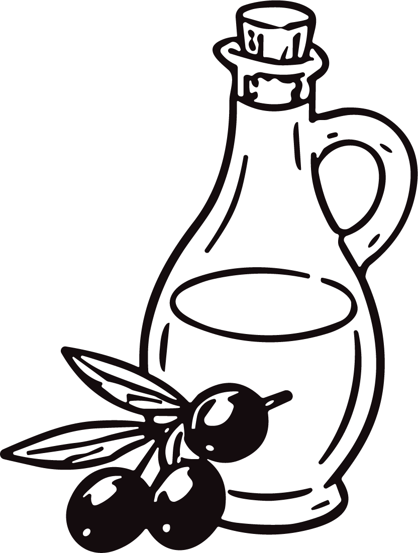 Olive Oil Bottle SVG Rustic Kitchen Vector - Image 1