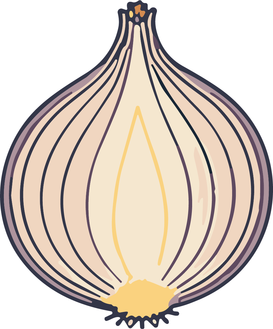 Onion SVG Rustic Illustration Vector - Image 1