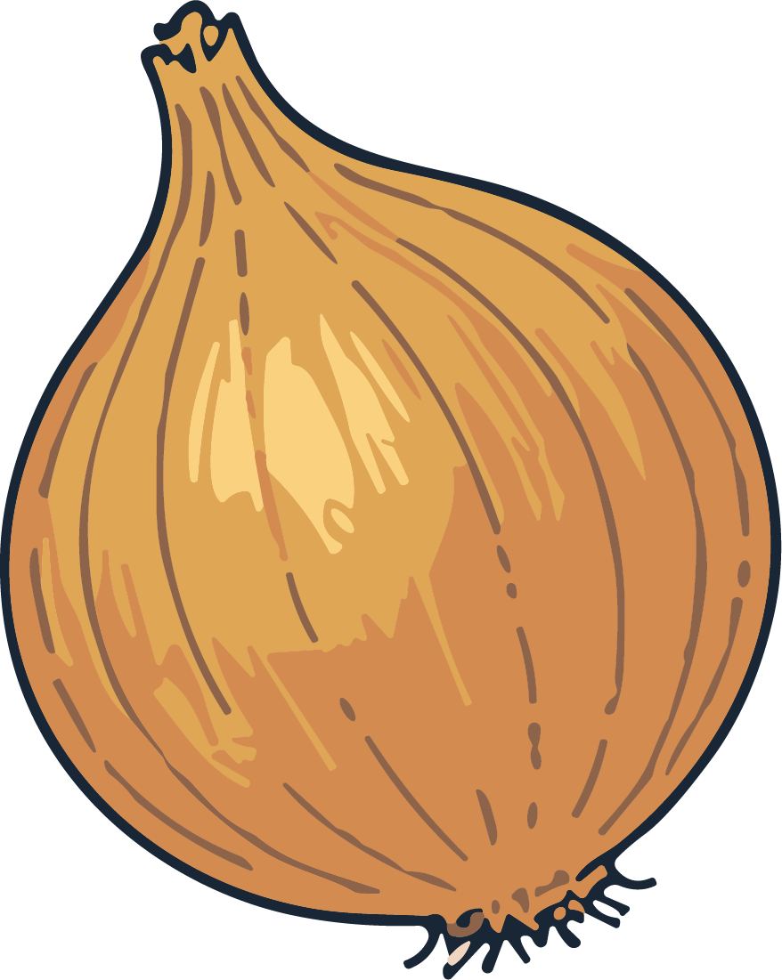 Onion SVG Rustic Line Art Vector - Image 1