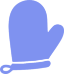 Oven Mitt SVG Simple Kitchen Vector
