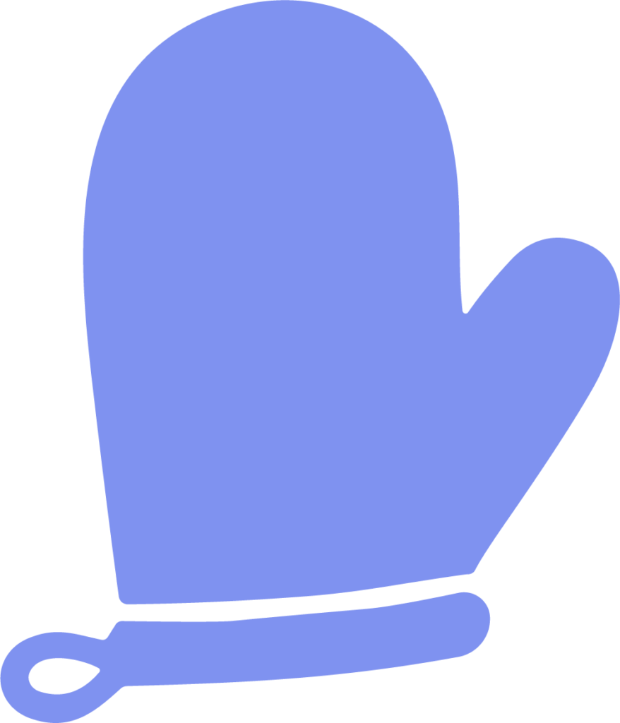 Oven Mitt SVG Simple Kitchen Vector