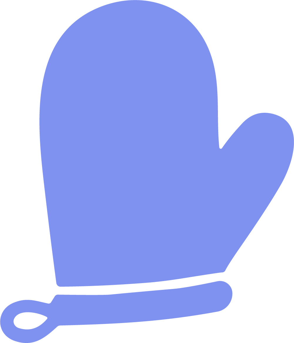 Oven Mitt SVG Simple Kitchen Vector - Image 1