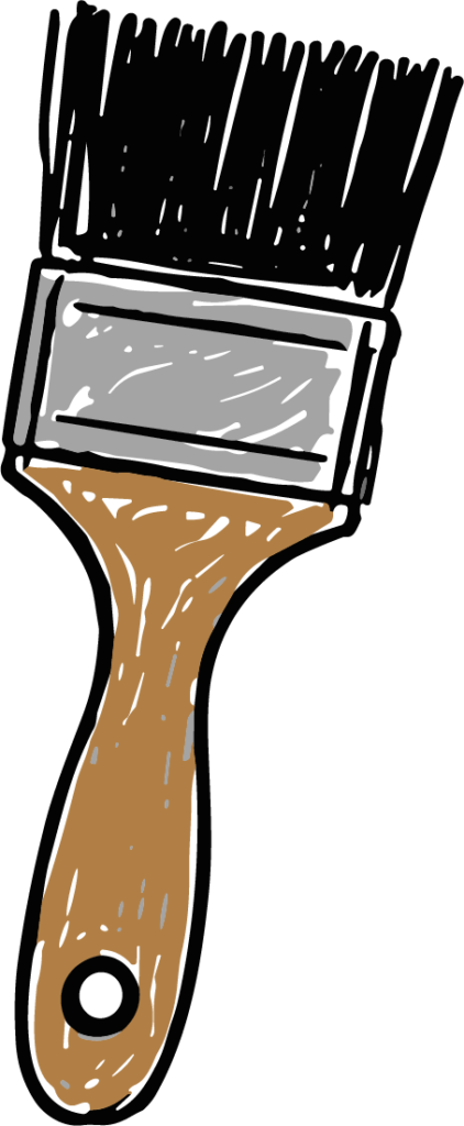 Paint Brush SVG Rough Sketch Vector