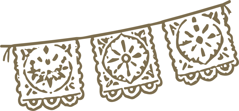 Papel Picado Banner SVG Festive Fiesta Vector