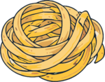 Pasta Nest SVG Twisted Noodle Vector