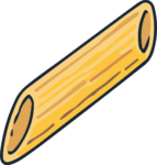 Penne Pasta SVG Rustic Kitchen Vector