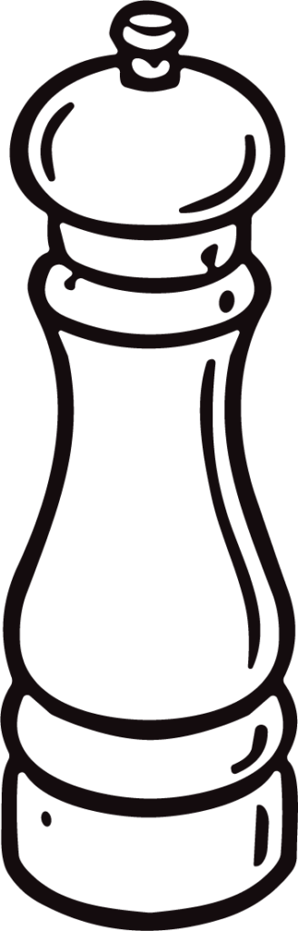 Pepper Mill SVG Bold Outline Vector