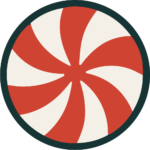 Peppermint Candy Swirl SVG Pinwheel Twist Vector