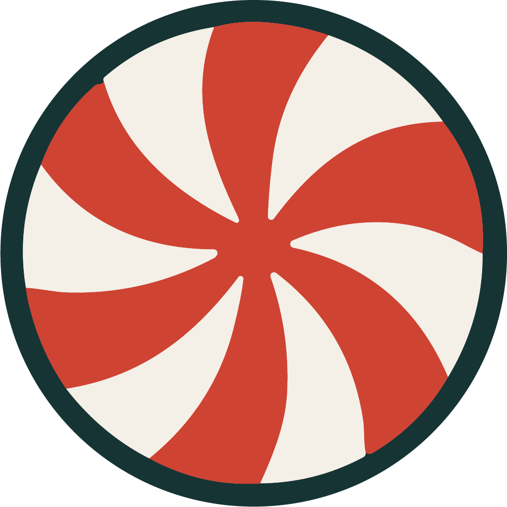 Peppermint Candy Swirl SVG Pinwheel Twist Vector