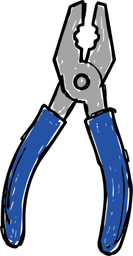 Pliers SVG Bold Outline Vector